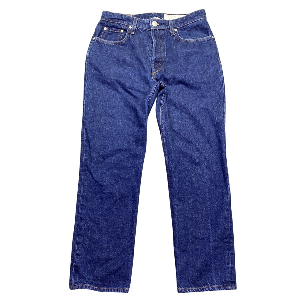Rag & Bone Nina High-Rise Ankle Cigarette Jeans Rinse Blue Sz 27 Grunge Retro